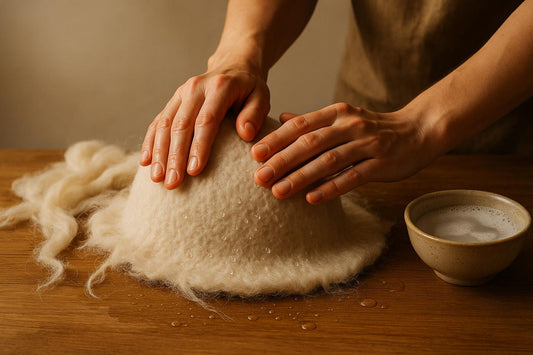 How Wet Felting Shapes Wool Sauna Hats