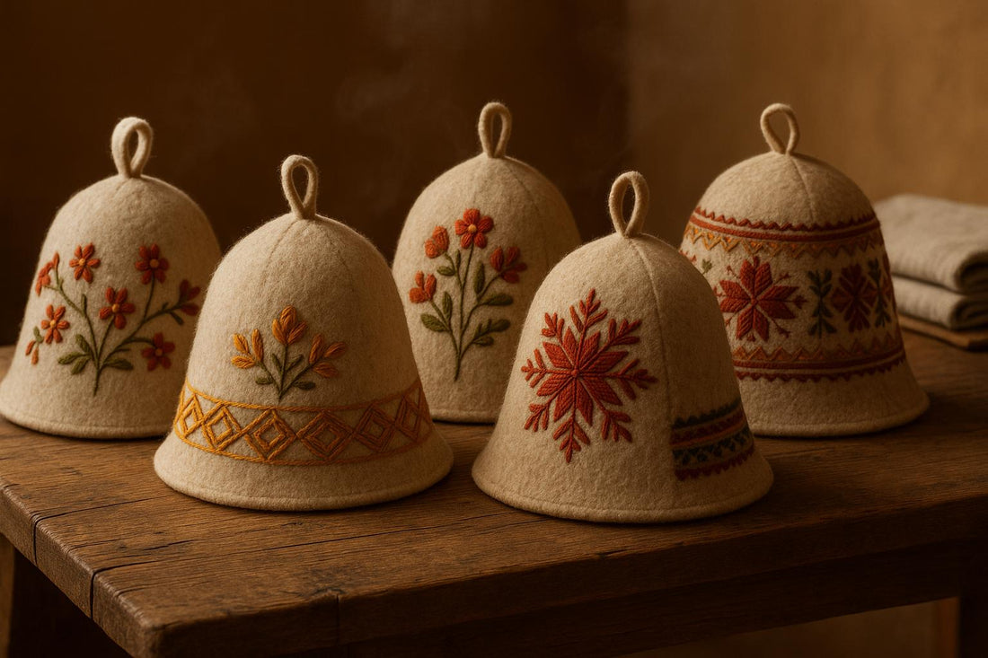 5 Embroidery Styles for Wool Sauna Hats