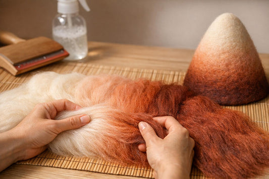 Blending Wool for Gradient Effects